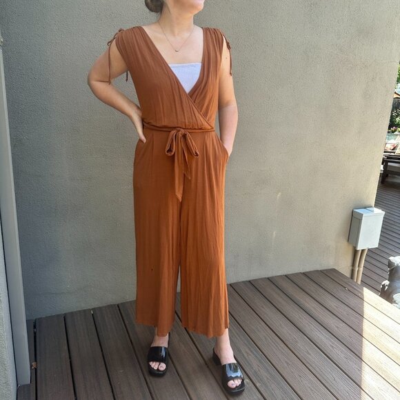 ANTHROPOLOGIE Moulinette Soeurs Alisande Belted Knit Jumpsuit - size Medium - Picture 5 of 9